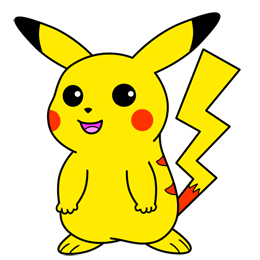 Pikachu simple strokes