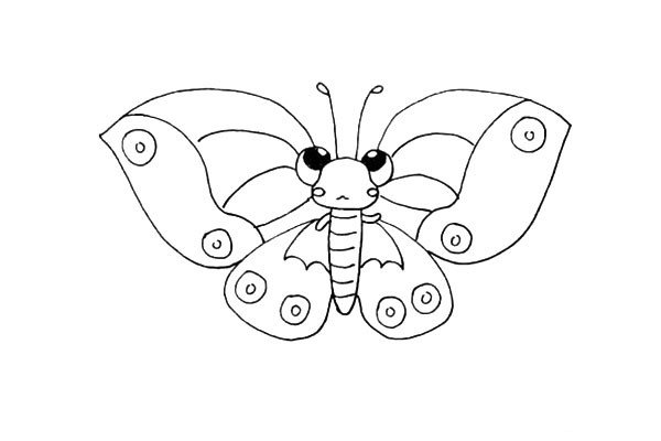 How to draw a butterfly