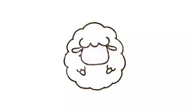 Simple drawing tutorial of little sheep