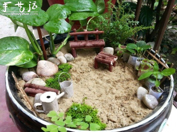 Mini miniature garden making tutorial