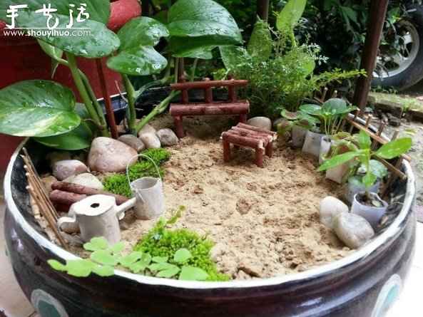 Mini miniature garden making tutorial