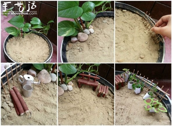 Mini miniature garden making tutorial