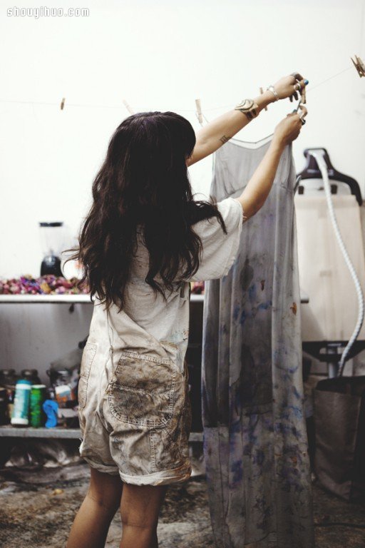 Hand-dyed fabric designer CARA MARIE PIAZZA