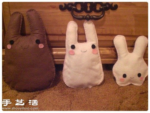 Handmade fabric cute rabbit doll