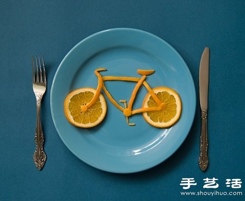 Creative DIY Fruit Skin Bicycle