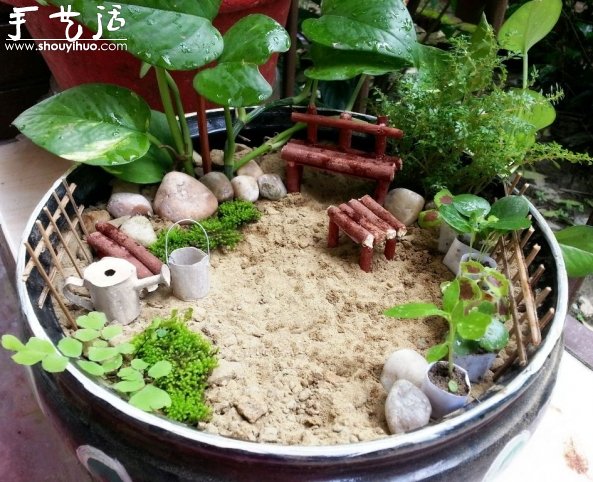 Mini miniature garden making tutorial