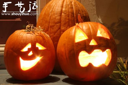 Halloween pumpkin lantern handmade DIY