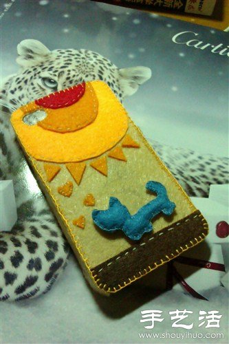 Handmade fabric mobile phone case