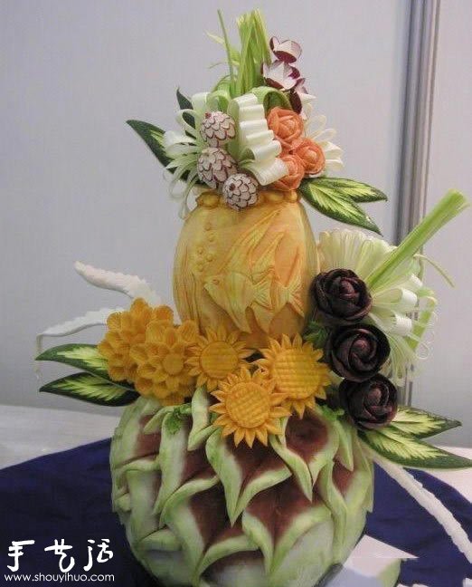 Wonderful fruit carvings