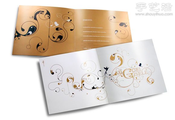 Creative foreign wedding invitation design