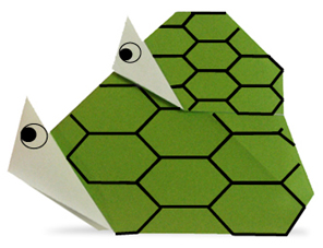 Tutorial on folding turtle and arhat into origami