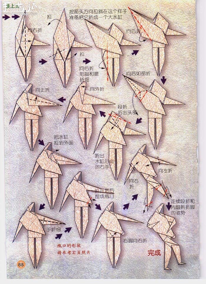 How to Origami the Constellation Aquarius