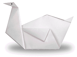 White Swan handmade origami tutorial