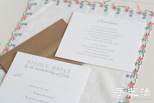 DIY Romantic and Warm Wedding Invitation