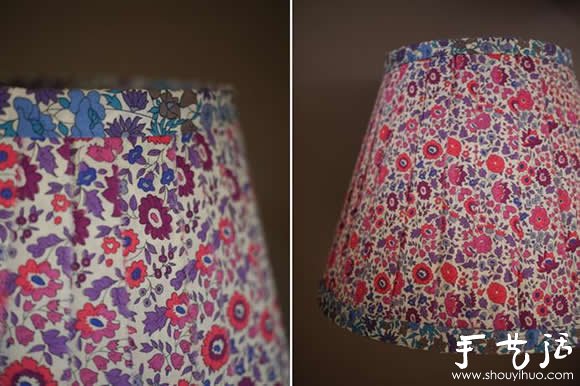 Pastoral style desk lamp shade production