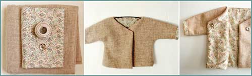 Handmade DIY coat for infants and young children