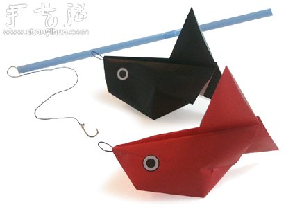 How to make origami by taking the bait