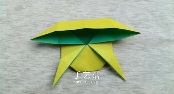 Three-dimensional frog origami step-by-step diagram, complicated methods and pictures of folding frogs