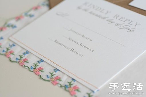 DIY Romantic and Warm Wedding Invitation