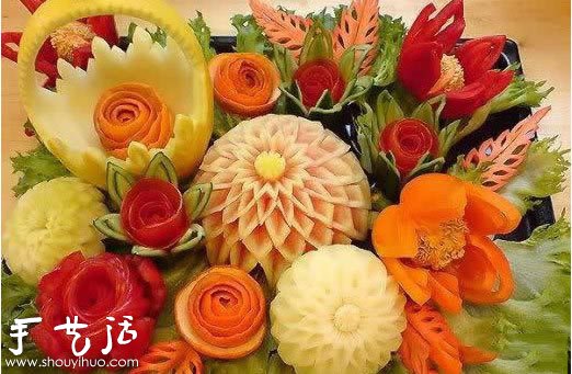 Wonderful fruit carvings