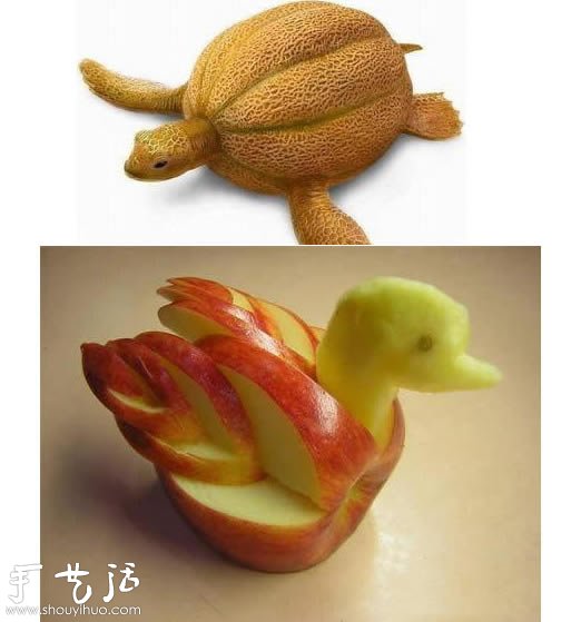 Wonderful fruit carvings