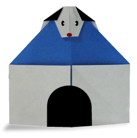 Doghouse origami tutorial