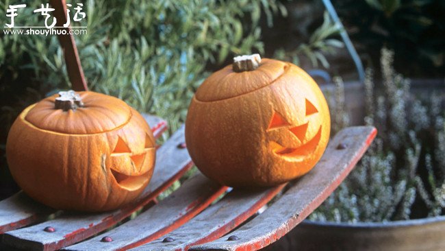 Halloween Pumpkin Lantern Handmade DIY