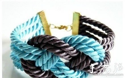 Wide bracelet knitting tutorial