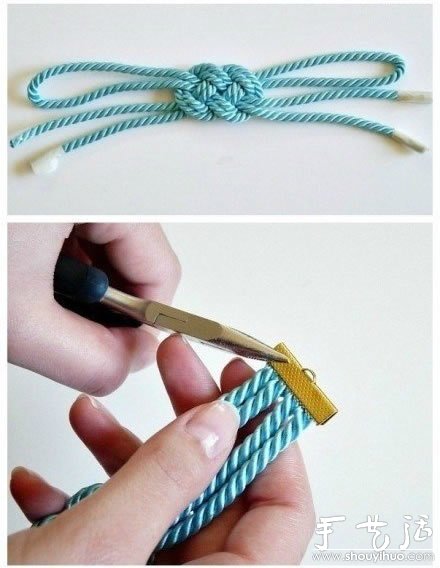 Wide bracelet knitting tutorial