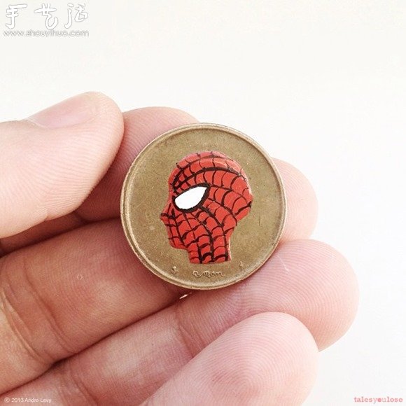 Creative paintings on coins