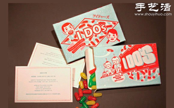 Creative foreign wedding invitation design