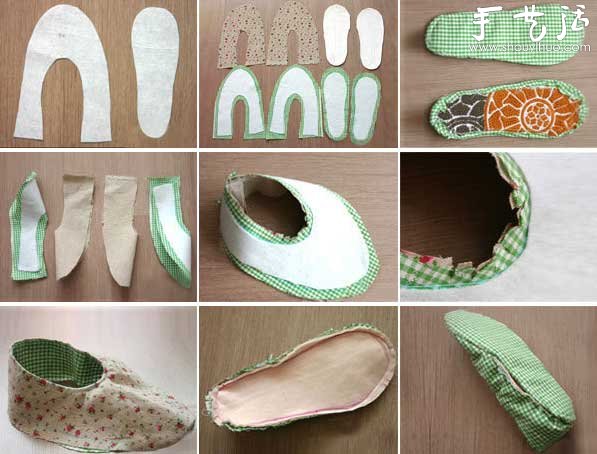 Tutorial on handmade cloth shoes at home