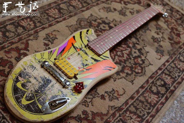 DIY electric guitar works for skateboards