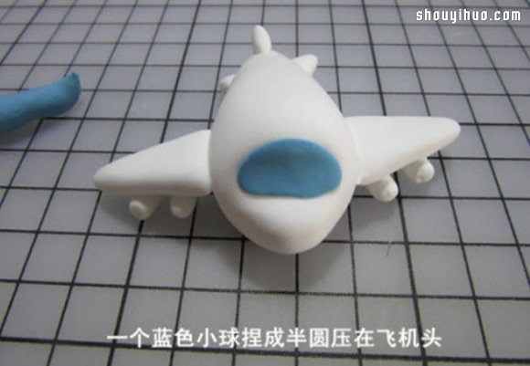 DIY handmade illustrated tutorial on clay airplane toy