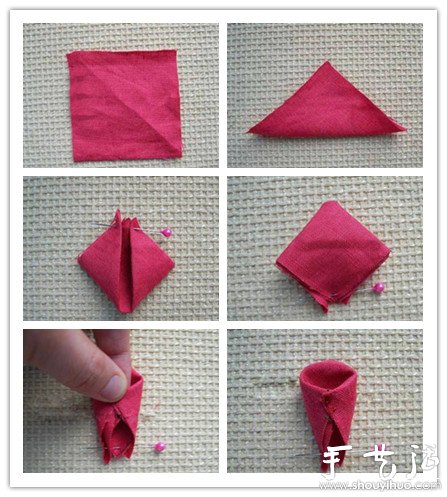 DIY fabric cherry blossom tutorial