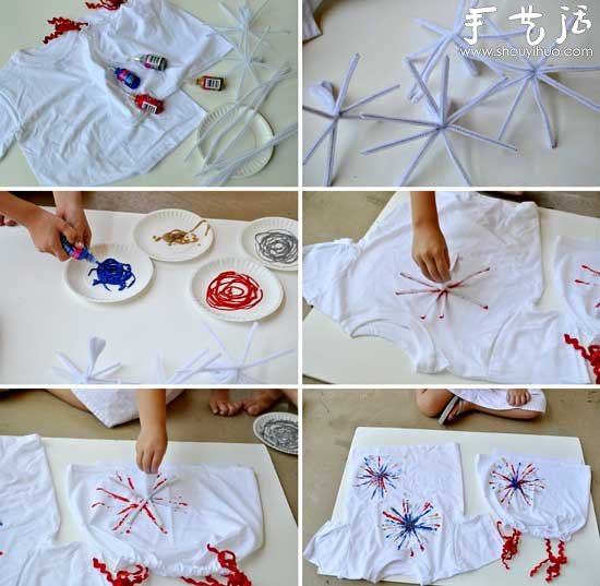 DIY Fireworks T-shirt Tutorial