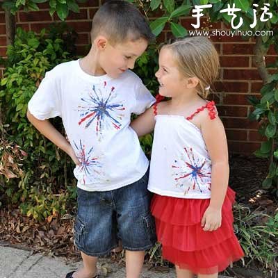 DIY Fireworks T-shirt Tutorial