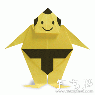 Sumo Wrestlers Origami Method