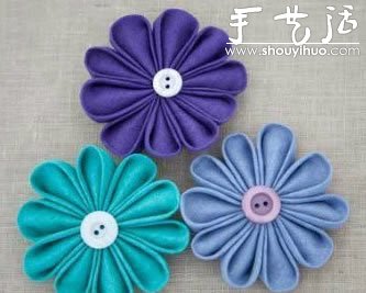 Tutorial on making fabric flower accessories