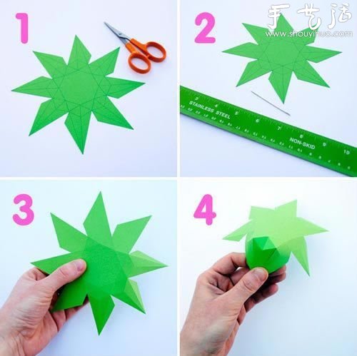 Tutorial on making diamonds by cutting paper