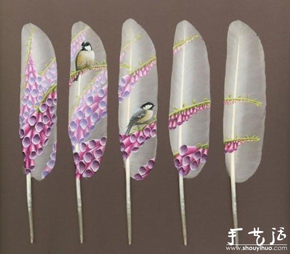 Paintings on Feathers