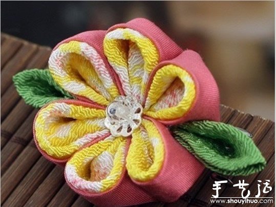 Japanese fabric flower making tutorial