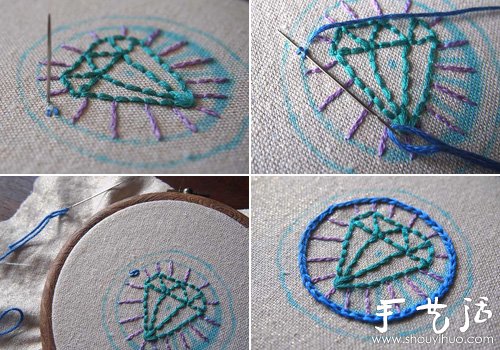 How to make a fabric badge by hand