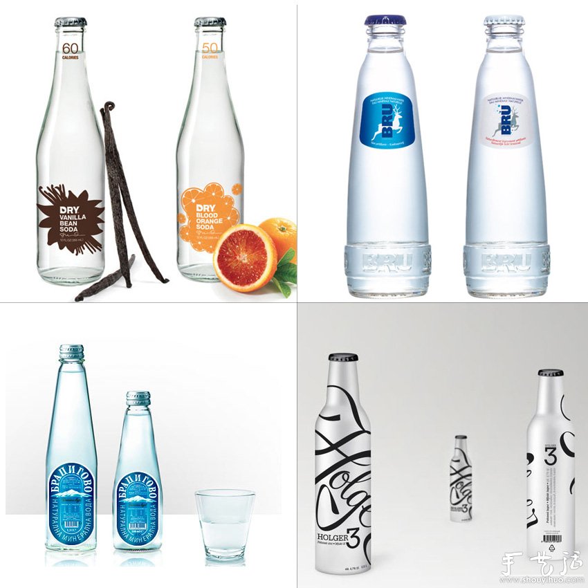 Beverage bottle packaging design appreciation