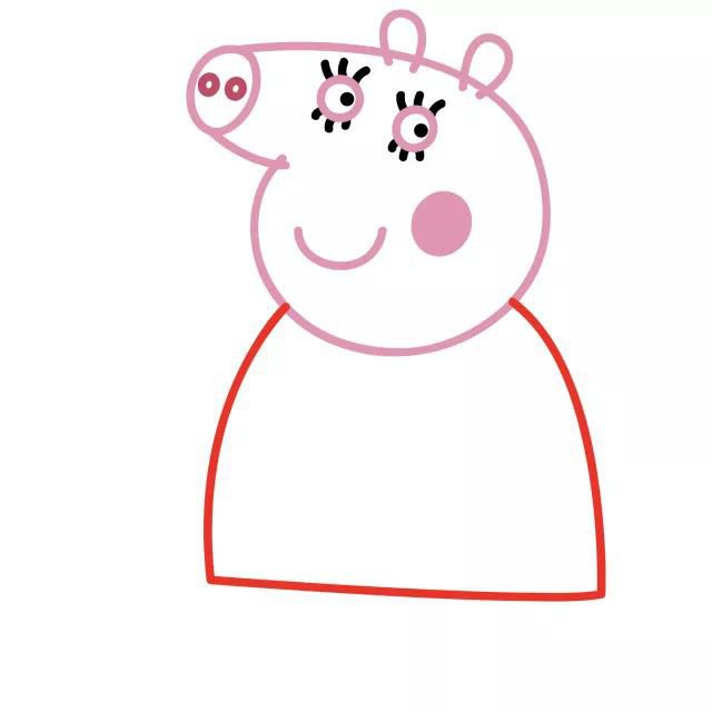 How to draw Peppa Pig and her family