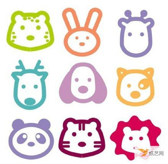 Very cute animal simple drawing handbook material pictures, all available in black and white and color