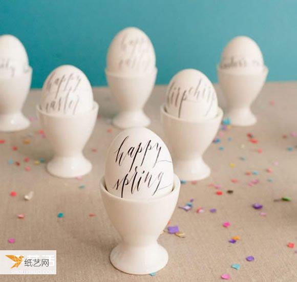 Use watercolor paint and tattoo stickers to create personalized egg decorations