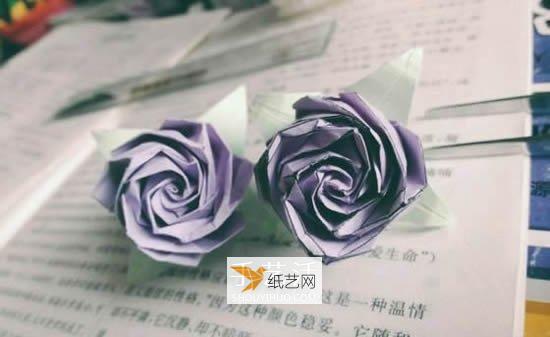 Detailed illustration of how to fold Beryl Rose