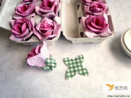 Handmade egg tray rose decoration method that can be used even at weddings