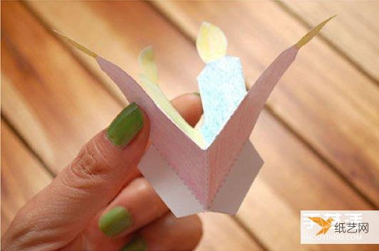 Detailed step-by-step tutorial on making three-dimensional birthday cards